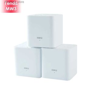 Routers Tenda MW3 Wireles Nova Mesh WiFi System Up to 3500 sq.ft. Whole Home Coverage Router Extender AC1200 Parental Control APP Q231114