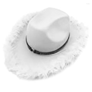 Berets Bride Cowgirl Hat Bachelorette Party Cowboy Disco Bridal