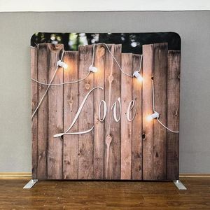 Party Decoration Customize Double Sided Print Wood Pillow Case Backdrop For Pography Wedding Birthday Background