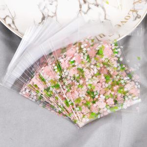 Gift Wrap 100pcs Christmas Bag Self Sealing OPP Clear Pouch Packaging For Small Business Sachet Imitation Jewelry Treat