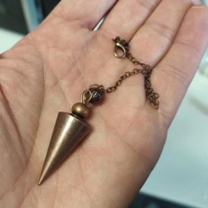 Colares pendentes esoterisismo doe o pêndulo para adivinhação antiga cobre de cobre pendulo radiestesia cura esoteria