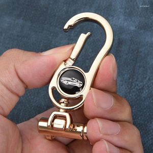 Chaveiros Alto nível simples metal homens cintura chaveiro unisex unlost durável auto chave titular destacável clássico chaveiro 4S loja promo presente