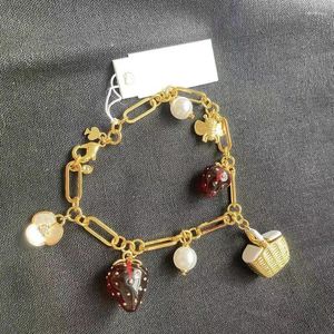 Stud Earrings Sweet Garden Plant Cranberry Pearl Small Basket Gem Bracelet Lady