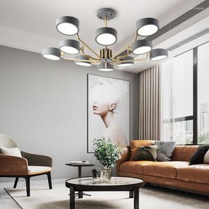 Lampadari Nordico Romantico Fiore Stile LED Lampadario Illuminazione Decorazioni per la casa Luce Soggiorno Camera da letto Luci per interni Forte