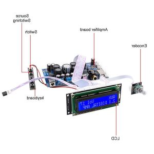 Freeshipping STA350 Digital Power Amplifier Board Audio Amplificador Coaxial Fiber USB Input PCM2704 DECODING Support 21/20 Mode Osvic