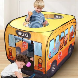 Zabawne namioty Kid Suppeable Play Namiot Indoor Outdoor House Toys Garden Car Temed Ocean Ball Basen Girl Chłopiec Game 231113