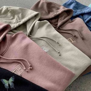 Men's Hoodies & Sweatshirts Embroidery Hoodie Men Women Hooded Sweatshirt Quality Inside Designer Kith T Shirt Essentialhoodie Essent 188