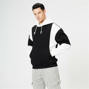 Men's Hoodies Mens Fashion Color Block Pullover Sports With Pockets