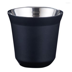 Mugs European Style 80ml Double-layer Insulated Cup Stainless Steel Coffee Italian Espresso