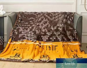 Brand Fleece Blanket Car Travel Essential Cover Blanket Big Brand Sable Fur Multi-Functional Cover Blanket Wholesale