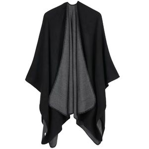 Sciarpa in cashmere doppio lato sciarpe firmate echarpe luxe stola ispessimento moda invernale Sciarpe classica grande Pashmina per donne ragazze regali per feste