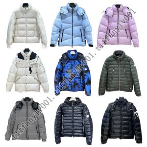 Monclairer Camouflage Mens Puffer Jacket Down Jackets Designer Embroidered Badge Ytterkläder Rockar Padded Hooded Winter Parkas