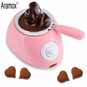 Andra köksmatsal Electric DIY Chocolate Candy Melting Pot Fountain Fonue Melter Machine Tool EU Plug 220v 231114