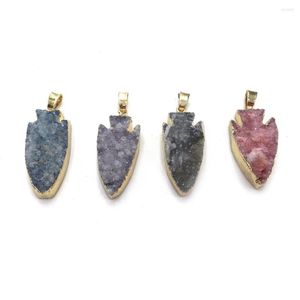 Pendant Necklaces Natural Stone Gem Cute Fish Agate Handmade Crafts DIY Trend Exquisite Necklace Jewelry Accessories Gift Making 16x31mm