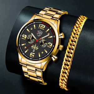 Wristwatches Watches for Men Business Luxury Stainless Steel Quartz Wristwatch Fashion Sports Bracelet Luminous Clock Watch reloj hombre 231114