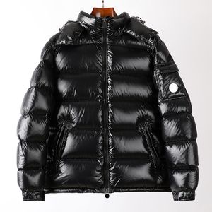 Ny klassisk armficka märke Mens Down Jacket modedesigner män puffer jacka avtagbar hatt varm kappstorlek m-4xl