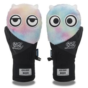 Guanti da sci Cartoon Palm Ice Snow Accessori per l'outdoor Impermeabili Indossabili Traspiranti Guanti da snowboard Cinque dita Unsex 231114