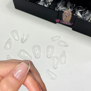 False unhas 504pcs xs xxs gel curto macio x falsas ongles Pressione em dicas de unhas falsas para o sistema de extensão de gel UV Manicure 230413