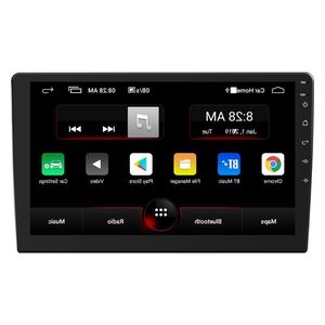 Freeshipping Android 90 Car Stereo Doppio DIN Navigazione GPS Bluetooth WiFi Radio FM Schermo IPS da 10 pollici nel ricevitore dell'unità principale Dash Kmgih