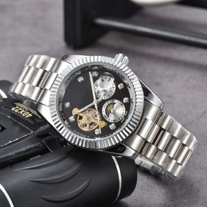 リストウォッチトップブランドLige Luxury Mens Fashion Automatic Mechanical Watch Men Full Steel Business Waterfroof Sport WatchesELOGIO04