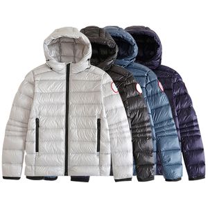 6 colori Abbigliamento firmato Top Quality Canada Crofton Cappotto con cappuccio Piumino da uomo Piumini d'anatra bianchi Capispalla invernale Parka da donna Cappotto da donna con distintivo S-XXL