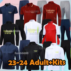 XXXL 23/24 Gunners soccer tracksuits G.JESUS TROSSARD THOMAS ODEGAARD MARTINELLI FABIO SAKA RICE NKETIAH SAMBI Tracksuits Hoodie Jacket men kids kit Football Shirts