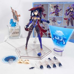 Action Toy Figures 21cm Genshin Impact Anime Figure Astral Reflection Mona PVC Action Figure Hu Tao/Paimon/Klee/Qiqi Figure Collectible Doll Toys AA230413
