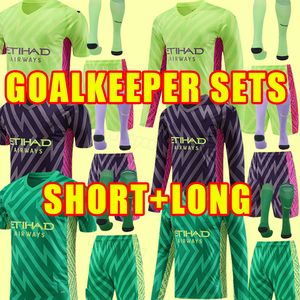 A goleiro de manga curta de manga comprida se conjunta 23 24 Haaland Soccer Jerseys Grealish Mans Cities Ruben Mahrez Bernardo de Bruyne Foden Foden Football Cirche Man City