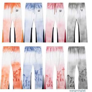 Designer Jeans Femmes Casual Tie-Dye Lettre Sport Fitness Entraînement Hip Hop Pantalon Vêtements Track Joggers Pantalon de survêtement noir S-XL Zue7