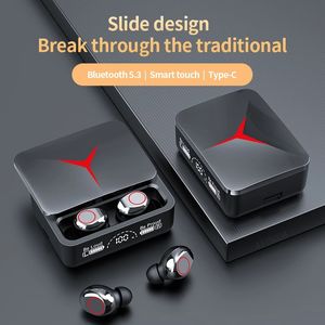 2023 Neues Bluetooth 5.3 Wireless TWS Headset Wasserdichte Noise Cancelling-Spiel-Ohrhörer mit LED-Bildschirm HiFi-Musik-Sport-Kopfhörer