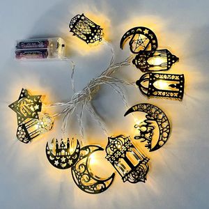 Obiekty dekoracyjne figurki Ramadan Decorations Moon Star String Light