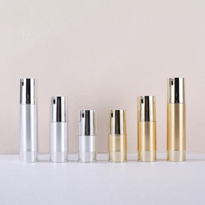 erogatore per pompa per lozione da 50 ml in oro ricaricabile flacone per pompa airless sottovuoto da 30 ml