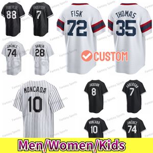 Custom 7 Tim Anderson Jersey 74 Eloy Jimenez 10 Yoan Moncada Yermin Mercedes Bo Jackson Jose Abreu Luis Robert Leury Garcia Lucas Giolito Vaughn Baseball Jerseys