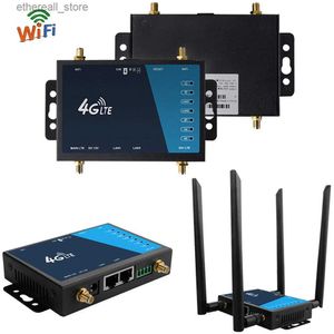라우터 4G WiFi 라우터 산업 등급 4G 광대역 무선 라우터 4G LTE CPE 라우터 SIM 카드 슬롯 안테나 방화벽 보호 Q231114