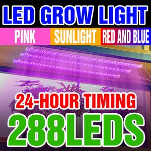 Bitkiler için Işıklar Kapalı Phytolamp Tam Spektrum Led Grow Lamba Hidroponik Fito Işık Zamanlayıcı Dim Fitolampy P230413 ile USB Büyüme Işık