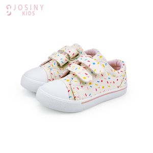 Sneakers Josiny Childrens Canvas Shoes Sneakers For Kids Casual Shoes Baby Girls Småbarn Lätt andas Mjuk sport som kör 230413