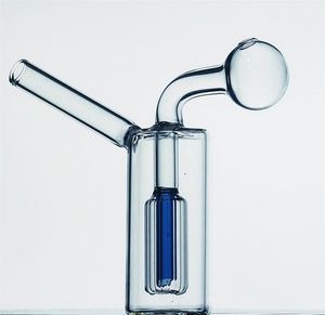 Acook Mini Glass Water Bong Oil Burner Pipes厚い小さなバブラーボンリサイクルオイルダブリグ喫煙アクセサリー用