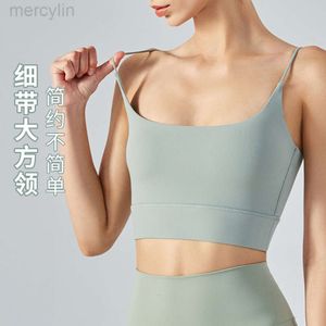Designer Aloo Yoga Bra långärmad ny stil med bröstkudde samlad stötsäker sportväst sexig Sling Sports Fitness Suit