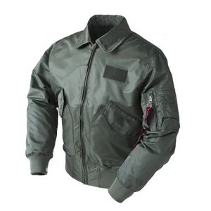 Kurtki męskie zrzucanie armii taktyczna wojskowa CWU45P Bomber Jacket Men Flight Baseball Top Black B3 Pilot Pilot Flight Wind Breaker 231113