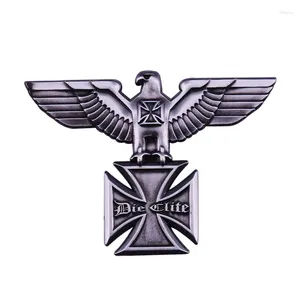 Broşes Alman kartalı çapraz madalya rozeti Almanya retro aksesuarları