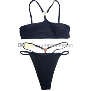 Hög midja Bikini Set Women Two Piece Swimsuit Designer Surfing Diving Badkläder Split baddräkt