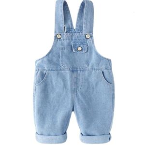 Tahsiler 0-3 yıl bebek kızlar süspansörler kıyafet bebek çocuklar askıya alma pantolon çocukları pamuk elastik denim pantolon tulum pantolon 230414