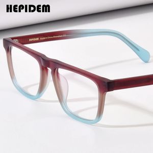 Sunglasses Frames HEPIDEM Matte Acetate Optical Glasses Frame Men 2023 Retro Square Women Prescription Eyeglasses Spectacles Eyewear H9283 231113
