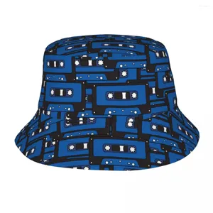 Berretti Copricapo Nastro a cassetta retrò Merch Cappello da pescatore Uomo Donna Cappelli da sole Vecchio Audio Panama Protezione UV Pescatore