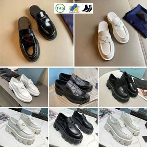 Herbst Luxus-Designer-Freizeitschuhe Damen-Loafer-Schuhe Schokoladen-gebürstete Leder-Loafer, flache Marken-Sneakers, schwarze Lackgummi-Plattform mit niedrigem Schnitt