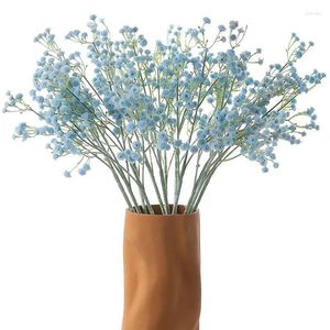 Fiori decorativi 56 cm Fiore artificiale Simulazione del respiro del bambino Decorazione della casa Soggiorno Matrimonio Sposa con bouquet artigianale