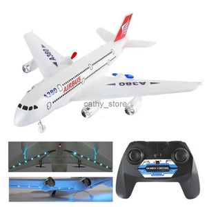 Flygplan Modle Airbus A380 Boeing 747 RC Airplane Remote Control Toy 2.4G Fast Wing Plane Gyro Outdoor Aircraft Model With Motor Children Giftl231114