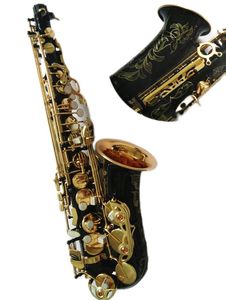 Super Action 80 Series II Schwarzgold Alt-Eb-Tune-Saxophon 802 Modell E-Flachsaxophon mit Rohretui, Mundstück, professionell, 2023