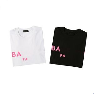 Mens T Shirt Tasarımcı Kıyafetleri Ünlü Tişörtlü Mektup Baskı Yuvarlak Boyun Kısa Kol Siyah Beyaz Moda Erkekler Tshirts 3xl