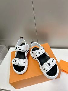 2023 Summer Designer Women luxury Sandals platforms Roman Shoes Hollow Thick Sole Sandals High Heel Wedge Non-slip Comfortable Discount Price